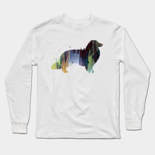 Longhaired dachshund Long Sleeve T-Shirt